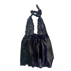 La Vie En Rose Chemise Lace Baby Doll Size Large Back Tie